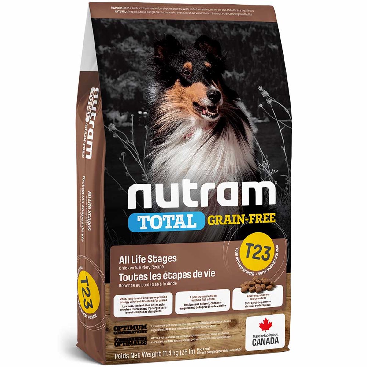 Nutram Nutram Grain Free Turkey & Chicken Dog T23 11,4kg
