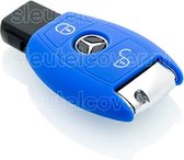 Mercedes SleutelCover - Blauw / Silicone sleutelhoesje / beschermhoesje autosleutel