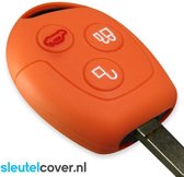 Ford SleutelCover - Oranje / Silicone sleutelhoesje / beschermhoesje autosleutel