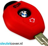 Autosleutel Hoesje geschikt voor BMW - SleutelCover - Silicone Autosleutel Cover - Sleutelhoesje Rood
