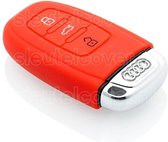 Audi SleutelCover - Rood / Silicone sleutelhoesje / beschermhoesje autosleutel