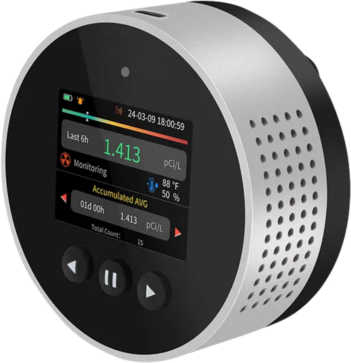 Radon Detector - Radon Meter - Radon Gas - Radioactieve gassen meten - Radonmeting - Rn222 - Thoron - Radio actief edelgas meten
