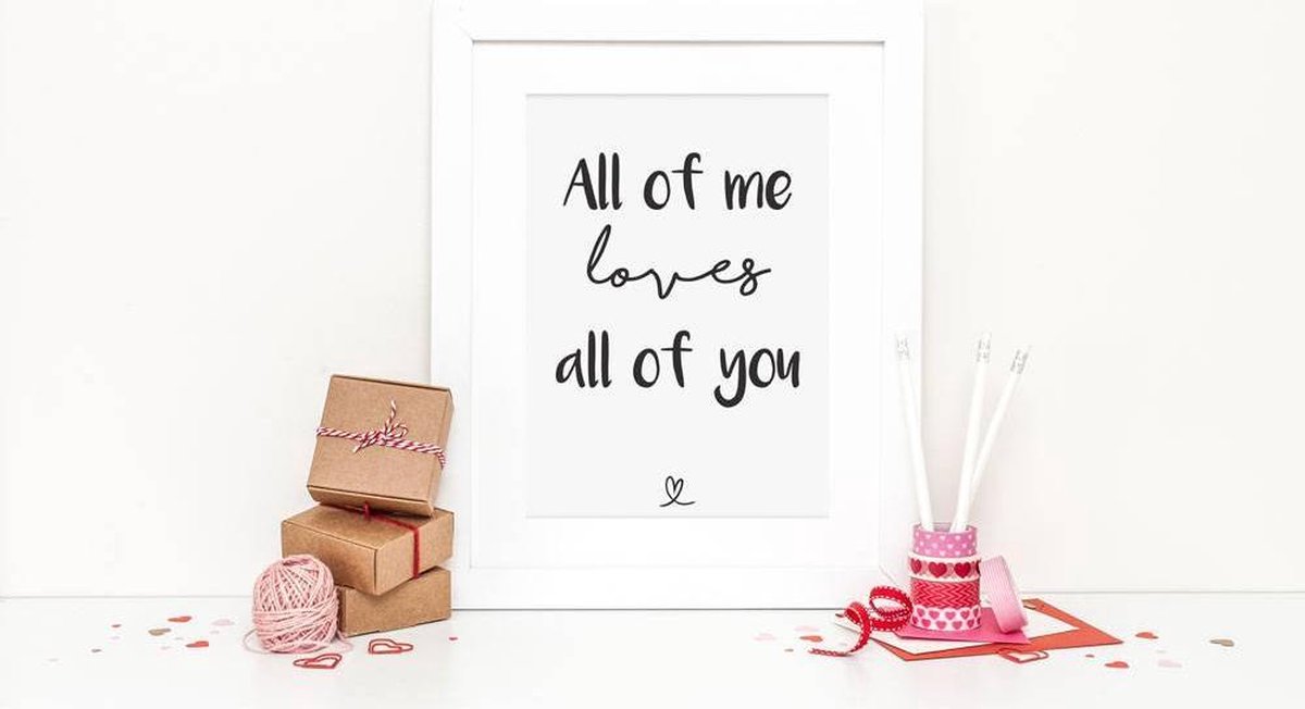 BLCKART Premium Poster Set All of Me Loves All of You | Stilvolle Poster Wohnzimmer Deko | ohne Rahmen (Love Duo, A3 BLCKART Premium Poster Set All of Me Loves All of You | Stilvolle Poster Wohnzimmer Deko | ohne Rahmen (Love Duo, A3