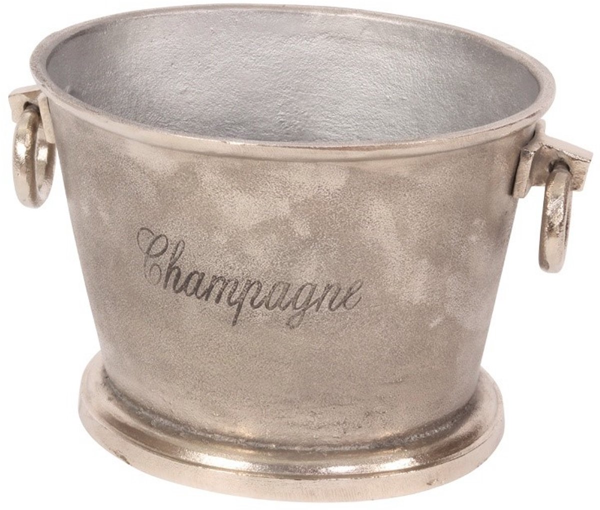 Baroque - Wijnkoeler - Champagnekoeler 22 cm - Zilver - Aluminium - 22x38x30 - Aluminium