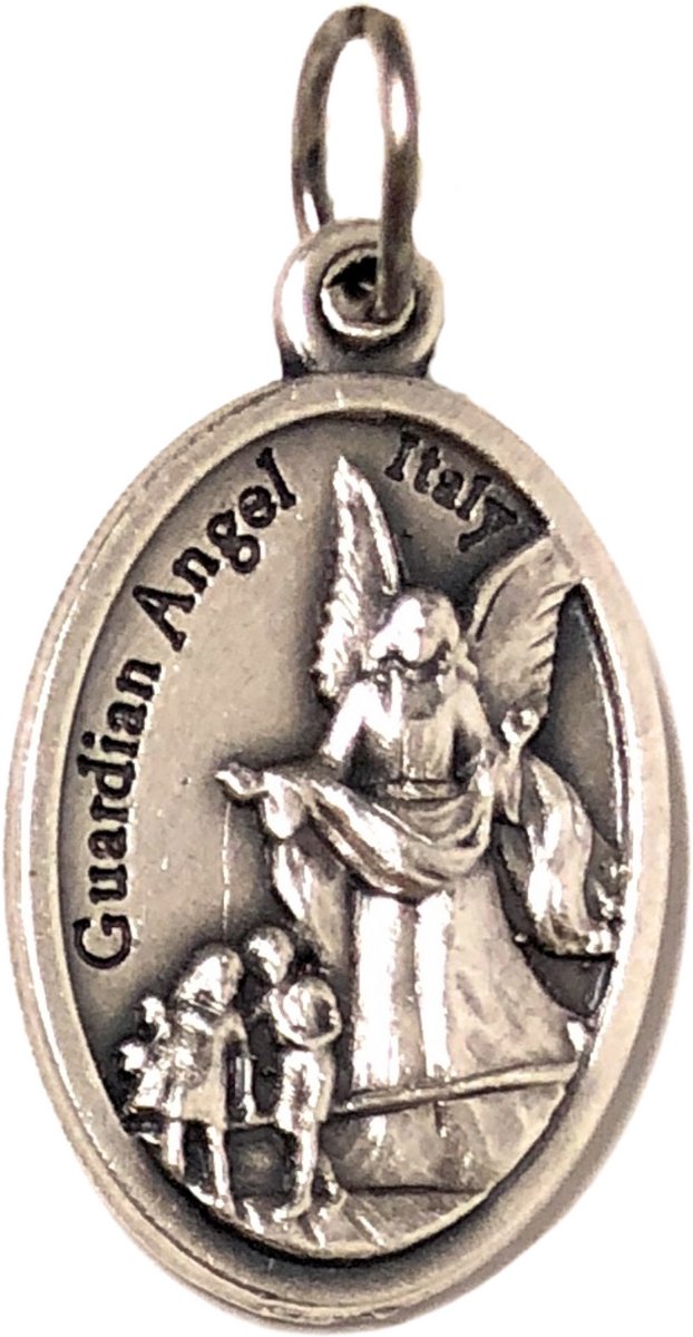 EUEAVAN St. Michael Aartsengel vleugel halsketting voor mannen Sankt Michael hanger beschermengel aartsengel medaillon sleutelhanger heilige ankh amulet katholieke geschenken (8