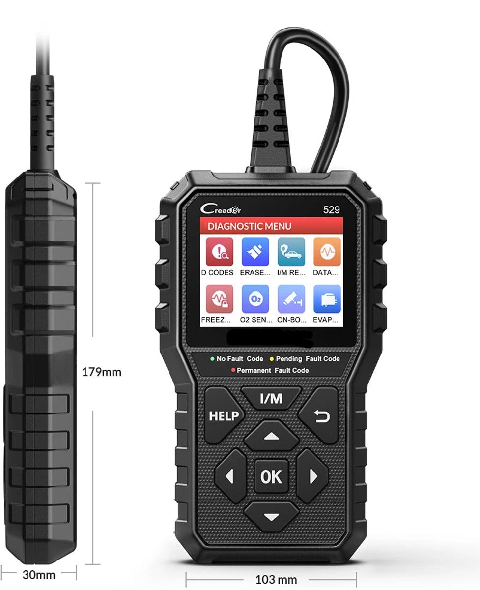 OBD Scanner - OBD2 - Auto Scanner - Auto uitlezen - Diagnose Apparatuur voor Auto's - Automotive Code Reader - Diagnosetool - MIL Reset - Check Engine - Foutcode Uitlezen - Live Data DIY