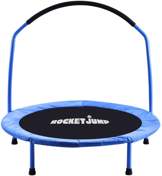 RocketJump MS91 Kinder Trampoline - Mini Trampoline 91 cm - Blauw