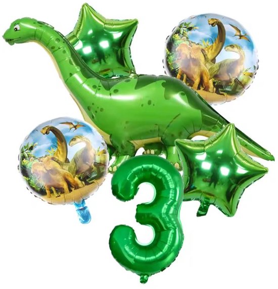 Helium Ballon Boeket Birthday Dino