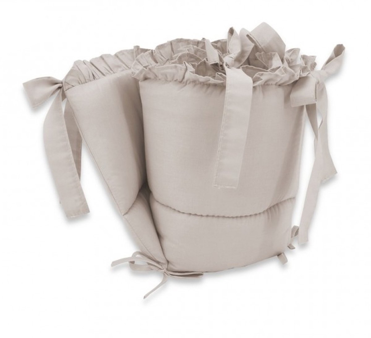 Babybam Bedomrander Royal Ruches Beige-420 X 30 cm
