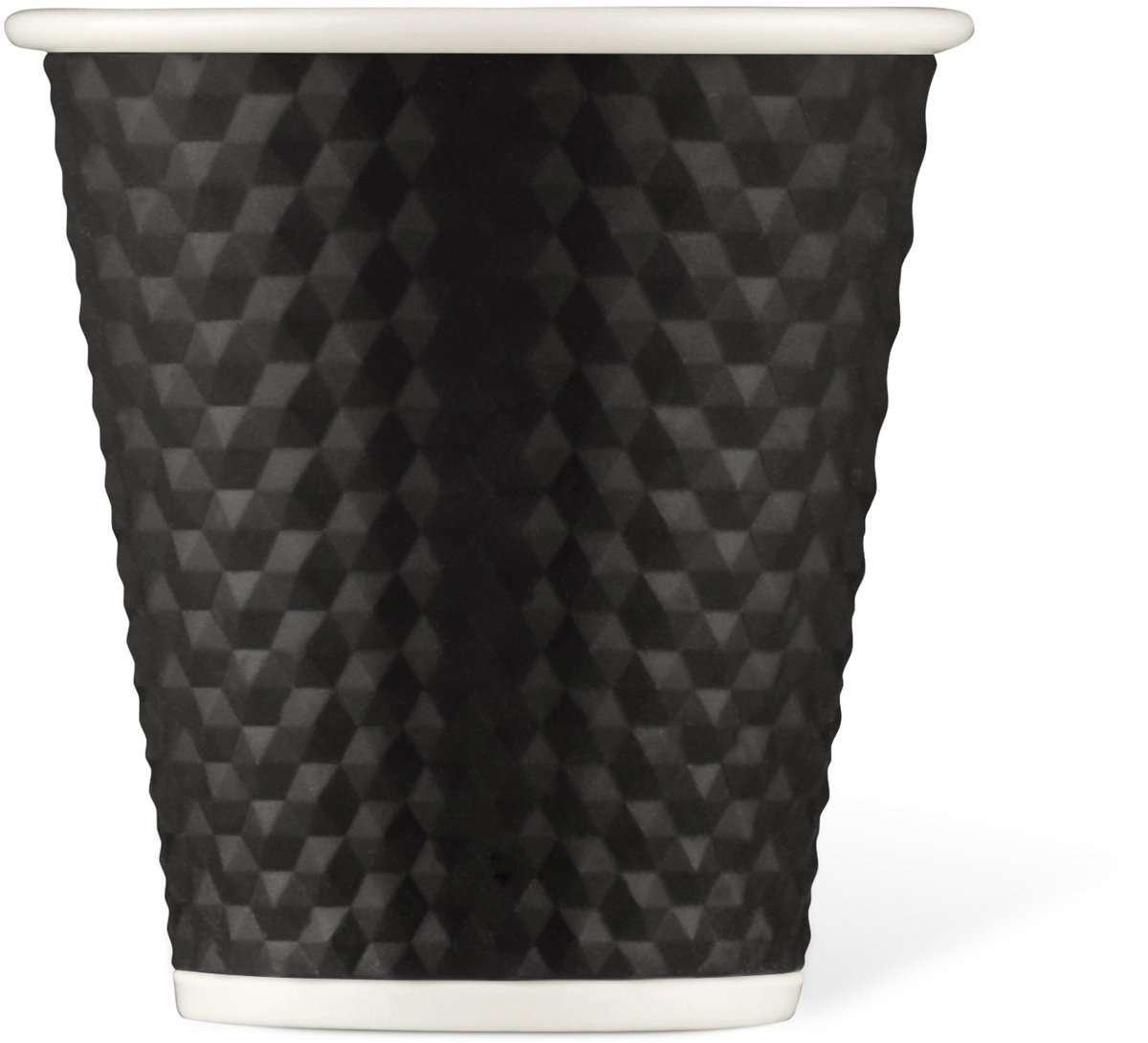 Les Artistes Paris Beker porselein 180ml - met siliconen grip honingraat - Black - LP-A0949