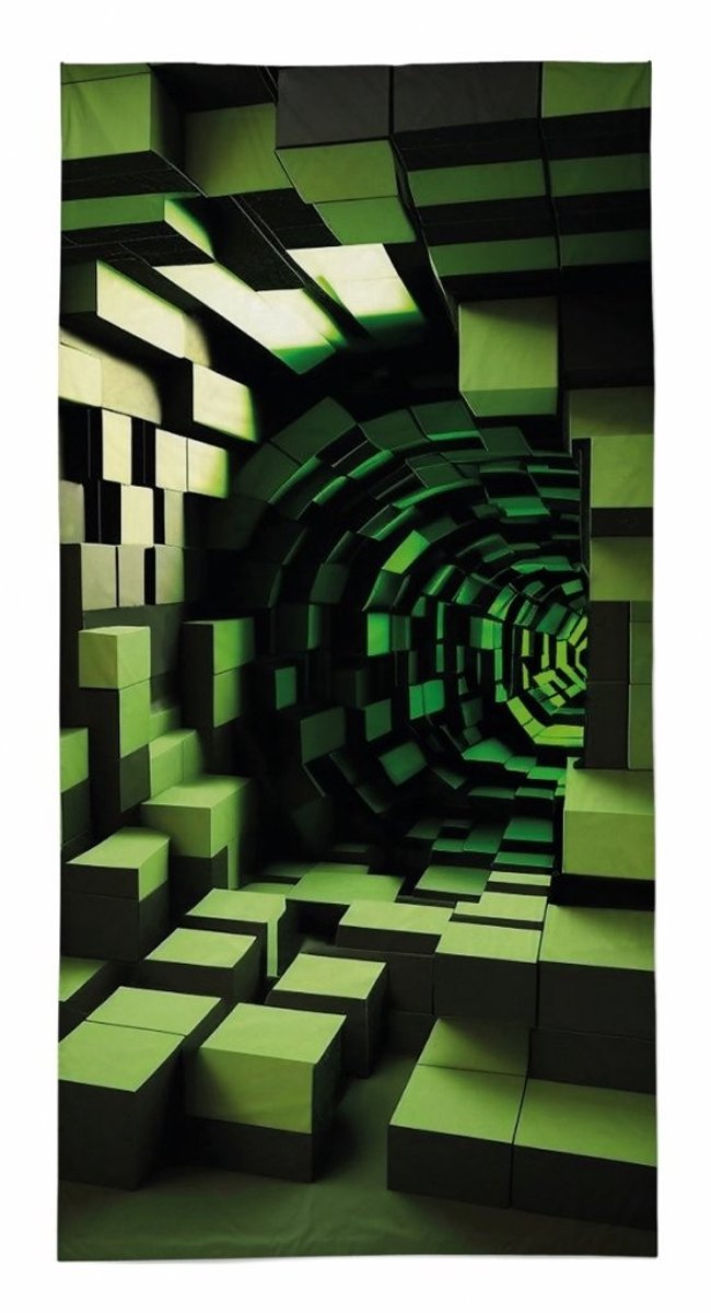 Strandlaken Minecraft - katoen - 70x140 cm