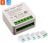 Navid - Mini Smart Switch - Slimme WiFi / RF Inbouwschakelaar - 16A - 5 Stuks