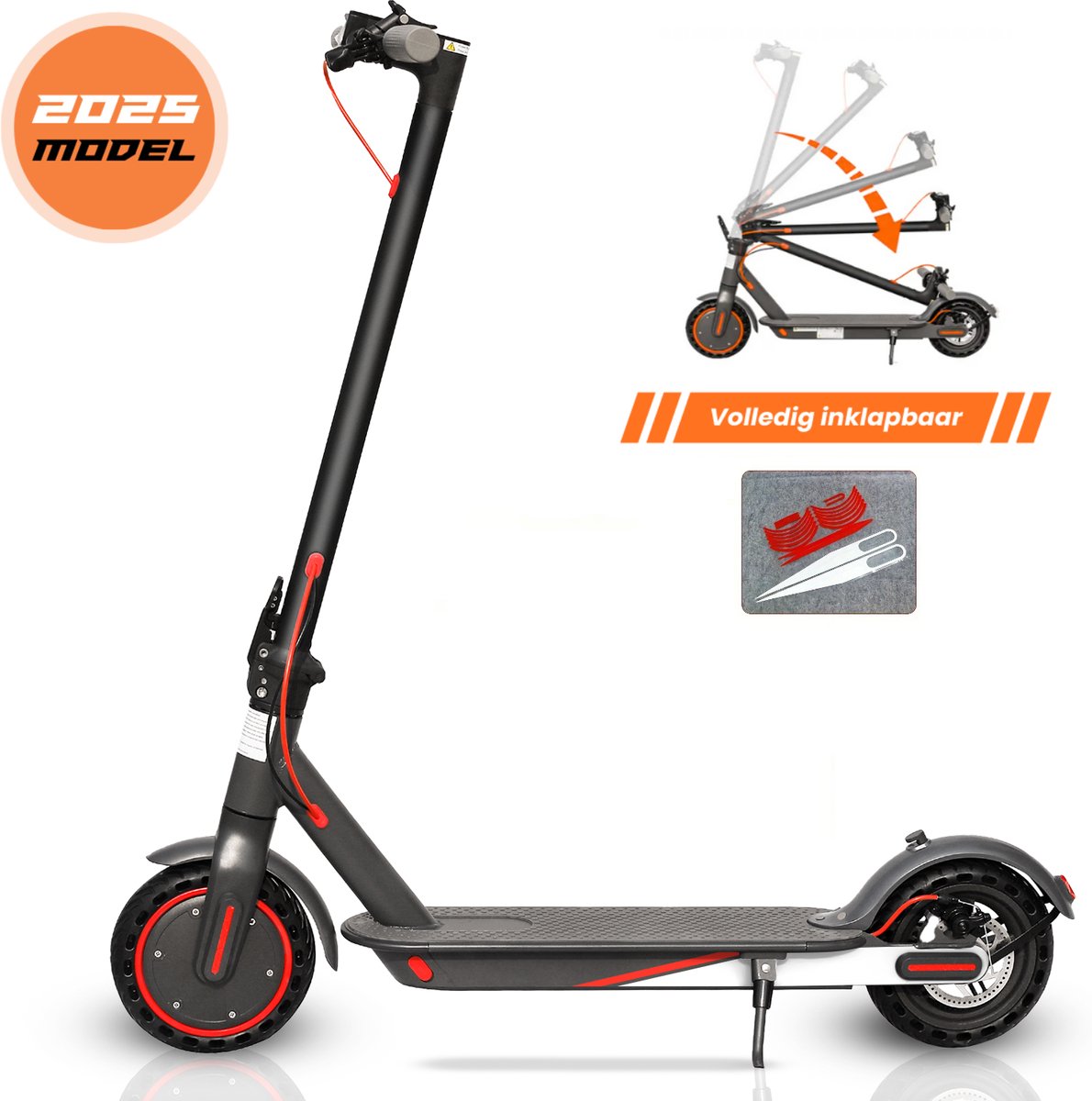 Nexon Pro Elektrische Step voor volwassenen E Scooter - Anti lek Banden - 25 km/u - 35km Bereik - App - LED verlichting - Cruise Control - Schokbestendige wielen - Anti diefstal optie