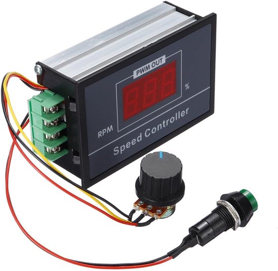 DC Motorsnelheidsregelaar – Universeel Voor 12V/24V, 120W/240W, Met Koellichaam, Voor Ventilatoren En Kachels