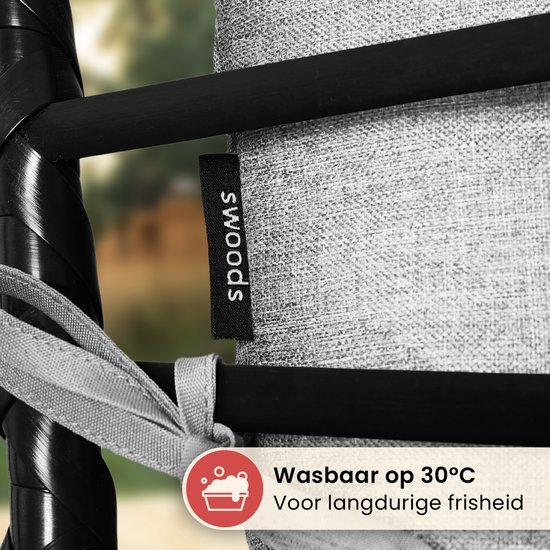 Swoods XXL Egg Hangstoel met Standaard – Hangstoel voor Buiten en Binnen – Egg Chair – Ei Stoel – tot 150 kg – Incl. Kussens