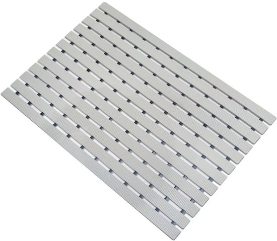 Tapis Caoutchouc Antidérapant Floordirekt - 100x250 Cm X 10mm - Pour Piscine, Cuisine, Atelier - Noir - 13