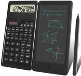 Professioneel rekenmachine - wetenschappelijke rekenmachine - Solar Rekenmachine met Batterij - Met Digitale Notitieblok En Pen - zwart