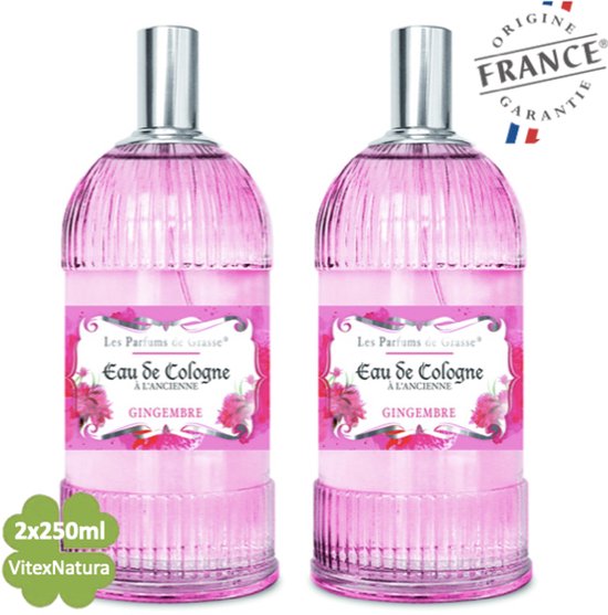 Gingembre Eau de Cologne 250 ML | merk A L'Ancienne | unisex | multifunctioneel als parfum, roomspray en fris linnengoed | Franse Parfum de Grasse