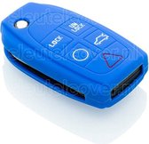 Volvo SleutelCover - Blauw / Silicone sleutelhoesje / beschermhoesje autosleutel