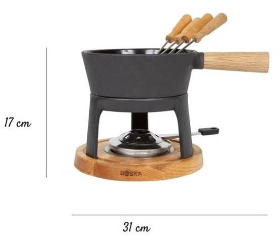 Boska Fondueset Pro - Fonduepan - Kaasfondue - voor Iedere Kookplaat - 1,2 L