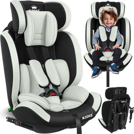KIDIZ® Autostoel Driehoek Premium Kinderzitje Autostoeltje | Autostoelschaal | 9 kg - 36
