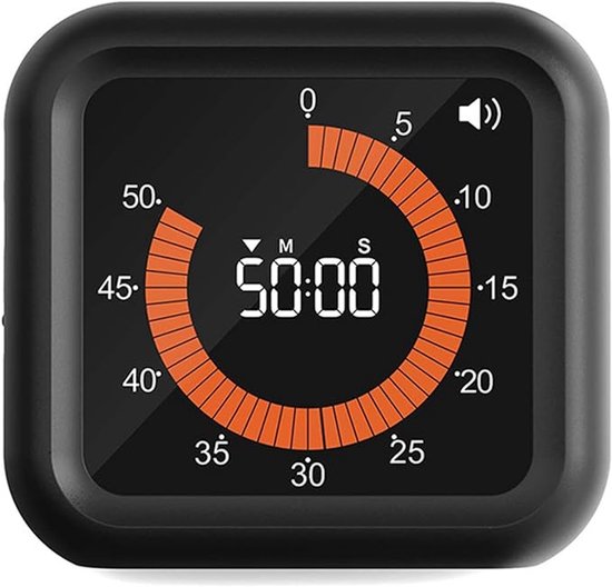 Culinaro® Kookwekker - Oplaadbaar - 11u 59m Timer - Magnetisch - Timer Digitaal - LED Scherm - Zwart