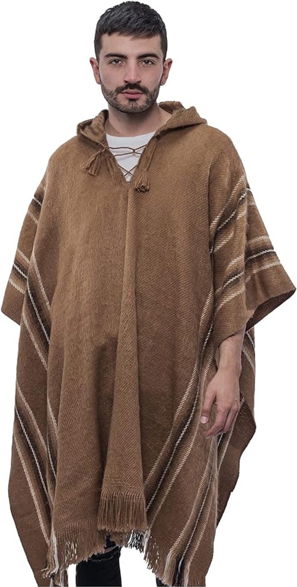 Gamboa Heren vesten capuchon trui rits jas alpaca temperatuurregeling