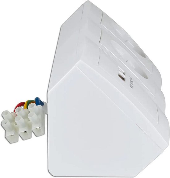 Gira Opbouw - Combinatie schakelaar-wandcontactdoos 447611 Alpinwit Gira Opbouw - Combinatie schakelaar-wandcontactdoos 447611 Alpinwit