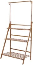 Plantenstandaard Plantentrap Ladder Plank 3-laags, Bamboe