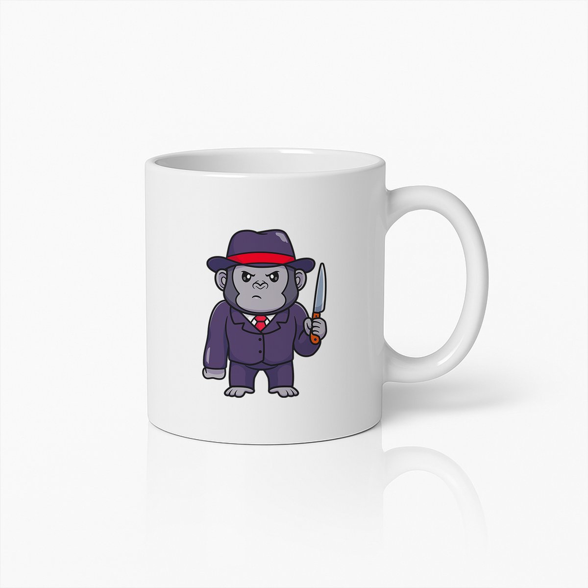 Gangster Gorilla Mok – Coole Cartoon Dier Koffiebeker Cadeau