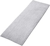 Anti-Slip Badmat Soft Chenille - Super Absorberend - 1 stuk - Grijs - 50x150 cm