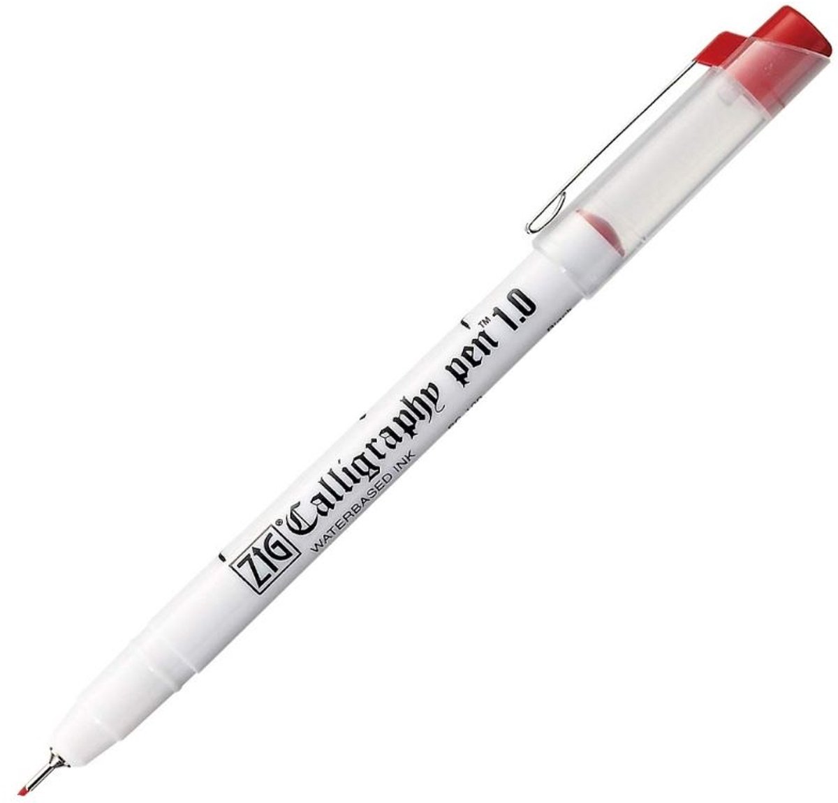 Kuretake - Zig Calligraphy pen 1.0 - rood