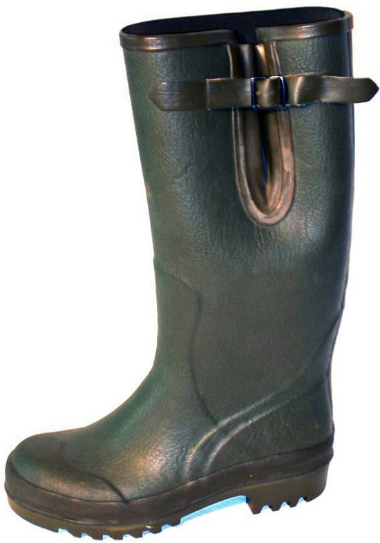 Botte en caoutchouc avec doublure en néoprène, botte de pluie, botte de pêche vert foncé, taille 41