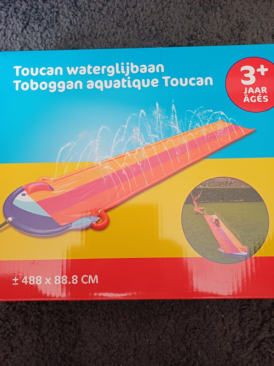 Toucan waterglijbaan 4.88x88cm