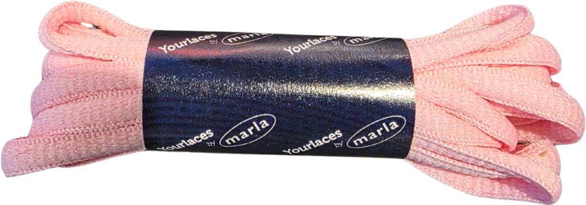 Marla Schoenveters voor Sportschoenen - Tennisschoen Veters - Padelschoen Veters - 130cm - Sportveters Ovaal - Lichtroze