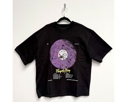 Prince - Purple Rain Disc Heren T-shirt - XL - Zwart