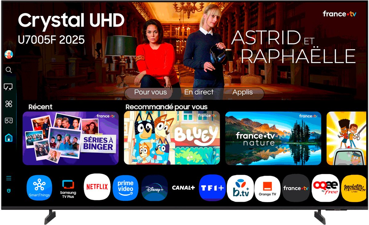 Samsung TU75U7005FKX 75" 4K Ultra HD LED TV - Samsung Electronics Benelux - €699,99