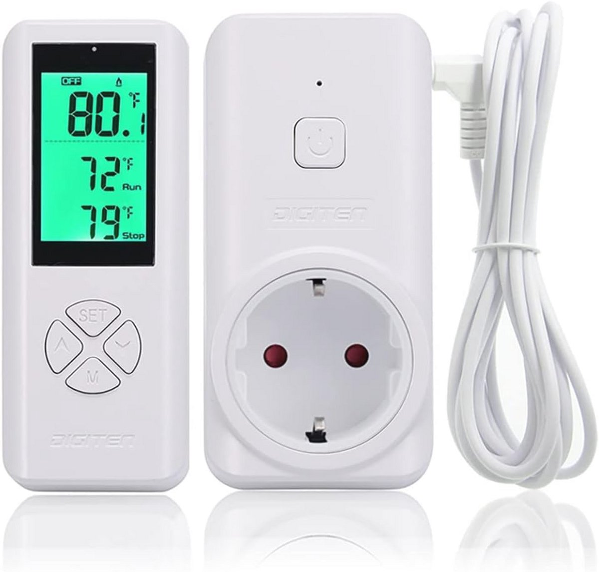 Draadloze Temperatuurregelsysteem met Afstandsbediening - Verwarming en Koeling met Nauwkeurige Sensor