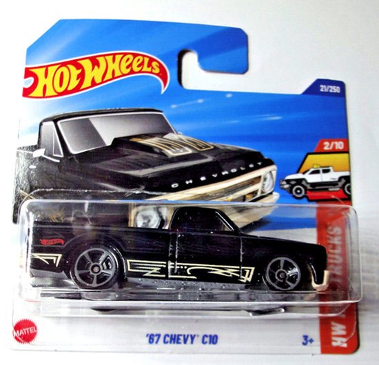 Hot Wheels '67 Chevy C10 Zamac Edition 143/250 - Hot Trucks Series 3/10, 1:64 Scale Die-Cast