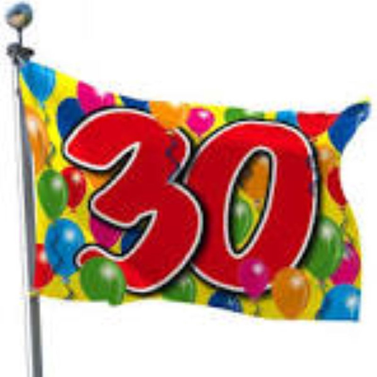Stoffen Vlag 30-jarige
