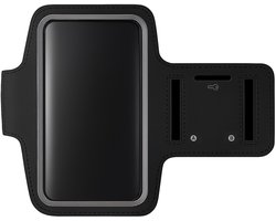MMOBIEL Sport / Hardloop Armband (ZWART) voor iPhone SE / 5S / 5C / 5 / 4S / 4 / 3GS - Spatwatervrij, Reflecterend, Neopreen, Comfortabel, Verstelbaar, Koptelefoon Aansluitruimte en Sleutelhouder