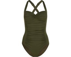 Hunkemöller Dames Badmode Badpak Shaping Ocean - Groen - maat S