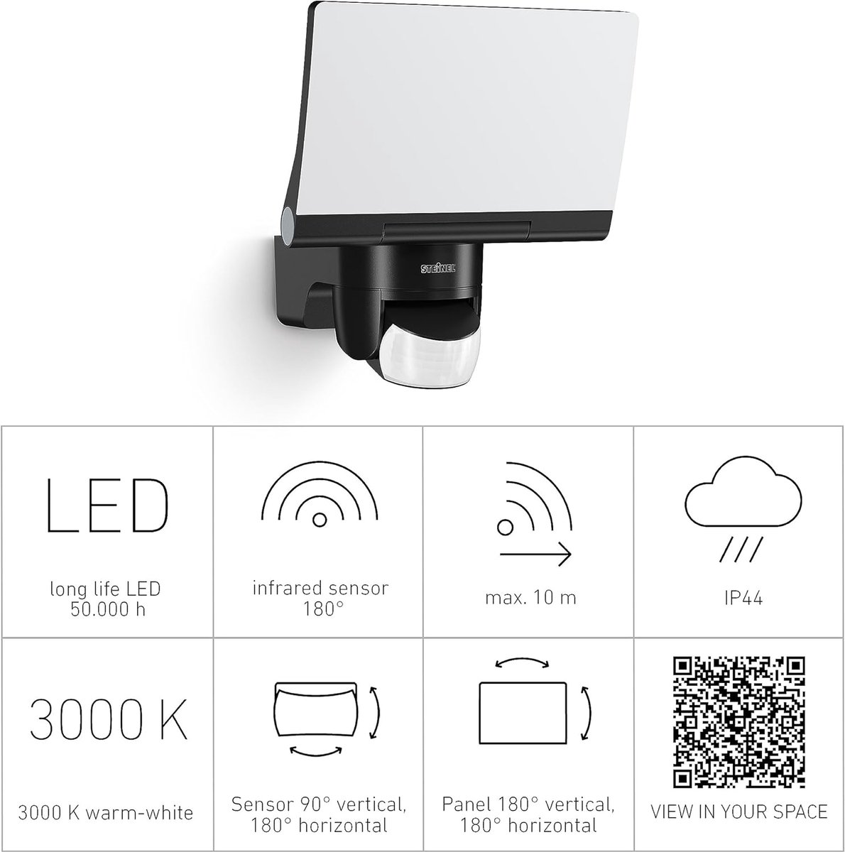 Steinel Projecteur avec détecteur de mouvement Xled Home 2 - LED Floodlight