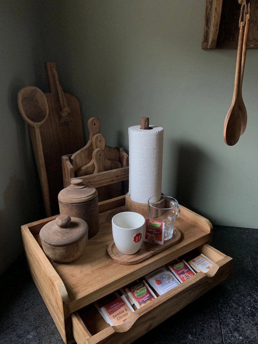 Teakhouten - Koffielade