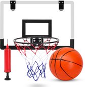 Mini Basketbal set - Incl. Bal & Pomp - Hoop - Basket - Ringen - Basketballen - Ring voor kinderen - Net - Indoor - Bord – Paal - Voor kamer - Basketbalring