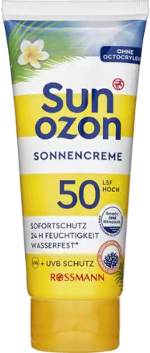 Sunozon Zonnecrème SPF 50 Hoog | 1x 100 ml - Factor 50 Hoog - 24 uur Hydratatie | Vegan - Watervast
