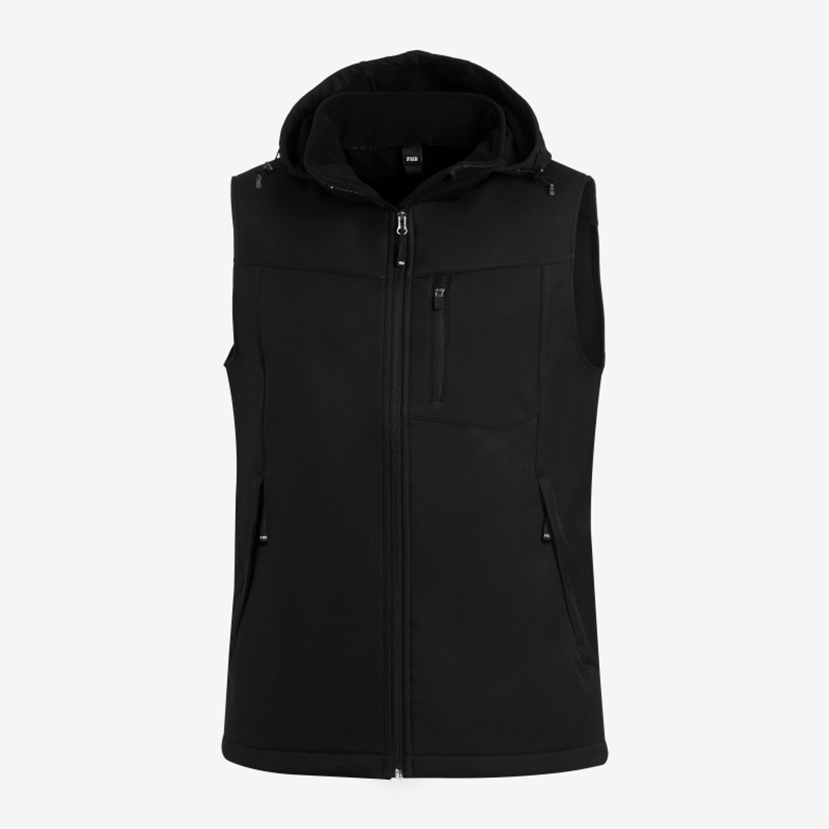 FHB JUSTUS Softshell Vest 79110 - Zwart-Zwart - XL