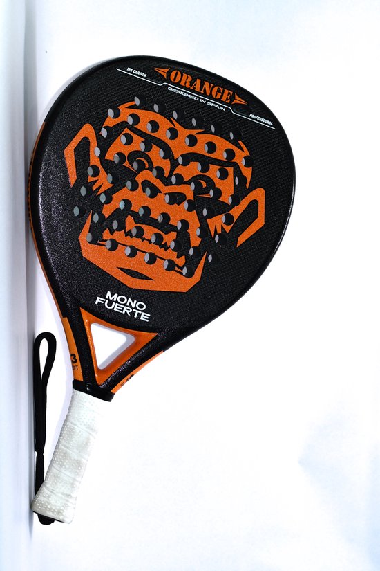 Mono Fuerte Orange - Carbon 12K - Belgisch padel racket
