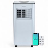 Gologi 3-in-1 Mobiele Airco - Aircooler met Wifi en App - 9.000 BTU/h - Met Raamafdichtingskit - Inclusief Afstandsbediening – Geschikt voor Slaapkamer - Wit