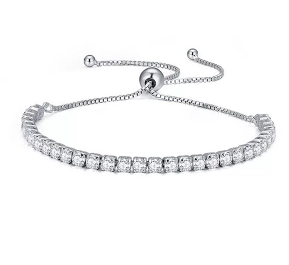 Armband Dames- Strass armband- Zilver 925 armband- Armband met Diamantjes- Vrouw- LiLaLove- Moederdag